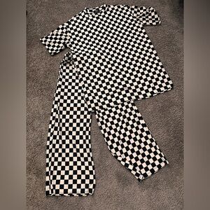 Dress la la checkered set